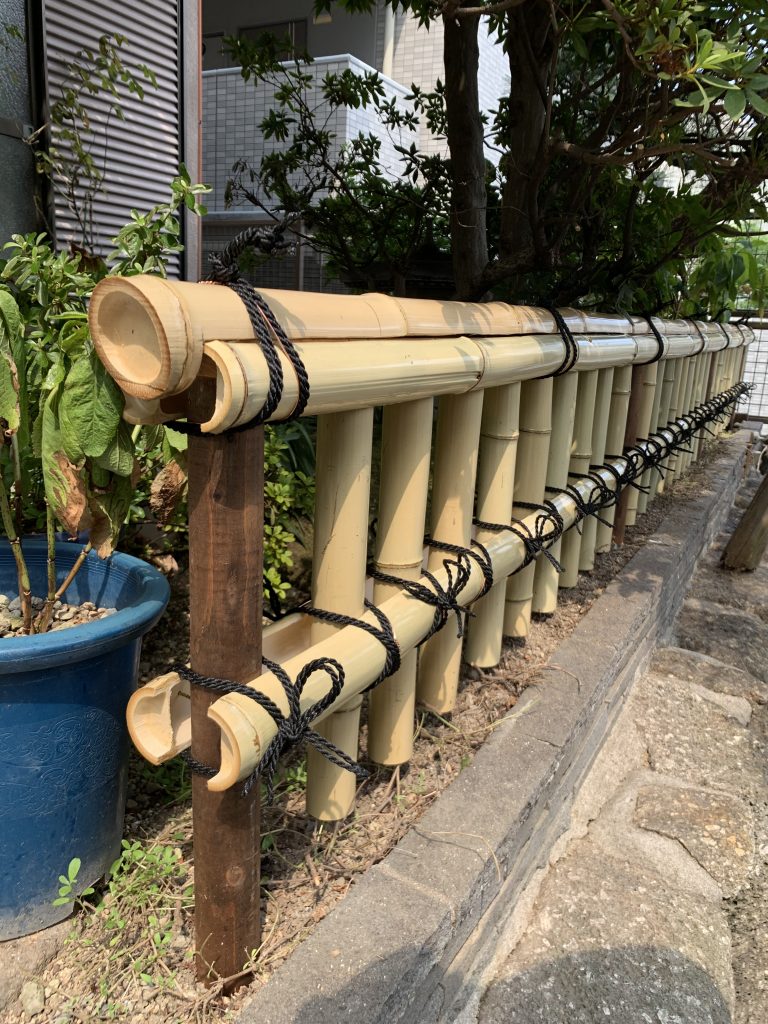 金閣寺垣　天然晒竹　都島区