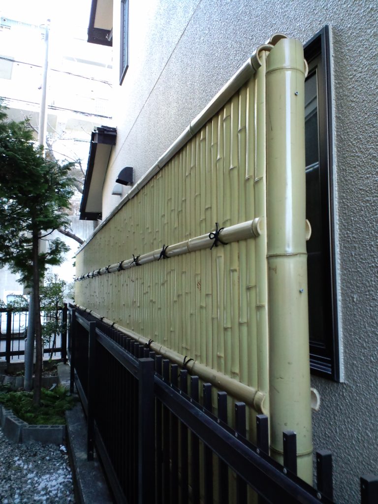 建仁寺垣　天然晒竹　写真